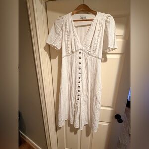 Revolve, Heartloom Carson Dress in eggshell, size M